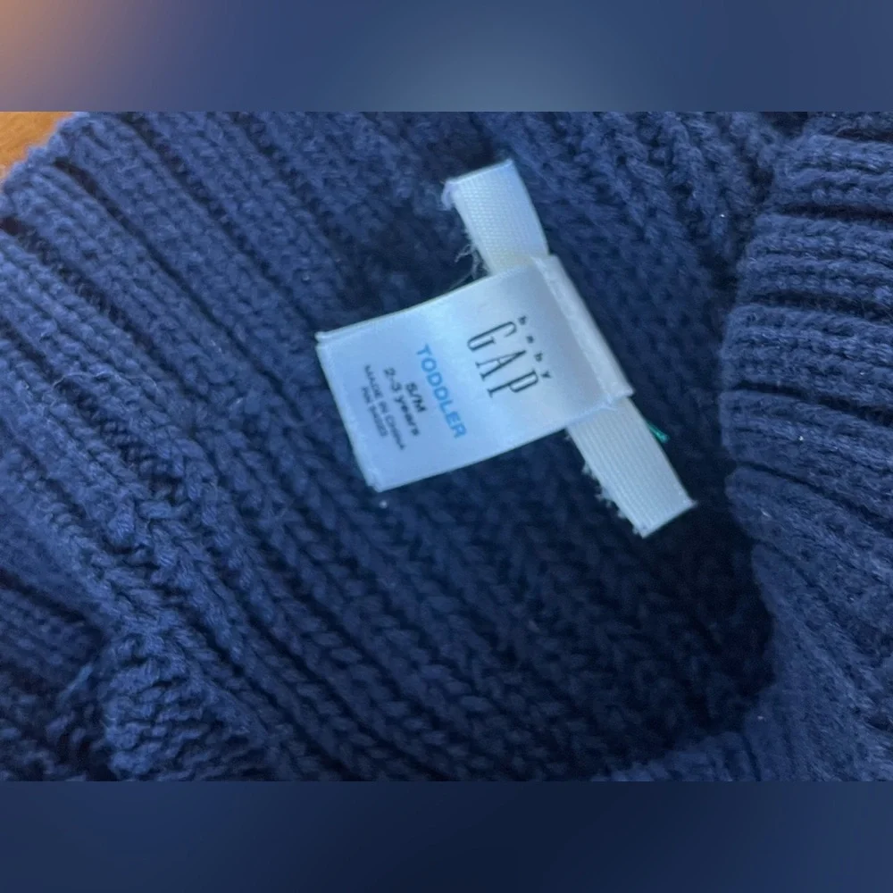 Baby GAP Hat Toddler Boys 2/3 Years Knit Navy Blue Hat Beanie Sz S\M